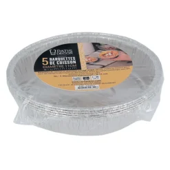 Cerf Dellier Moules À Tarte*5 Barquettes De Cuisson Alu 11 Cm
