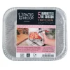 Cerf Dellier Moules En Aluminium*5 Barquettes De Cuisson Alu Rectangulaires