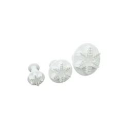 3 Emporte-Pièces Flocon De Neige A Poussoir><noscript><img width=