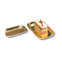 100 Mini Assiettes Rectangle Or 40 X 80 Mm>Cerf Dellier Outlet