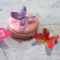 17 Papillons 3D Comestibles En Azyme Assortis Patisdecor>Cerf Dellier Sale