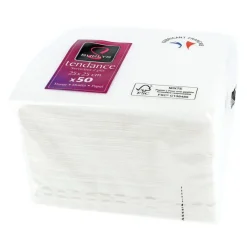 50 Serviettes De Table Blanches>Cerf Dellier Discount