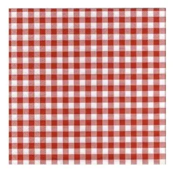 50 Serviettes De Table Vichy Rouge>Cerf Dellier Outlet