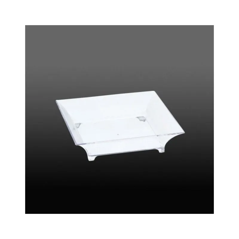 Assiette Carree Cristal Very Verrines (X12)>Cerf Dellier Outlet
