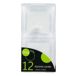 Assiette Carree Cristal Very Verrines (X12)><noscript><img width=