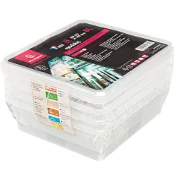 Bacs Modulus Rigides En Polypropylene Gn 2/3 Avec Couvercles (X4)>Cerf Dellier
