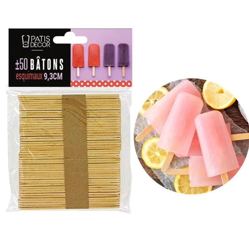 Batonnets D'Esquimaux En Bois Patisdecor (X50)>Cerf Dellier Sale