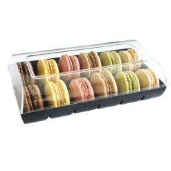 Boite 12 Macarons Noire>Cerf Dellier Sale