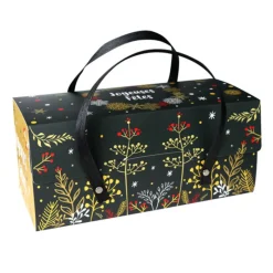 Boite A Bûche A Poignées Vegetal 35 Cm Patisdecor>Cerf Dellier Sale