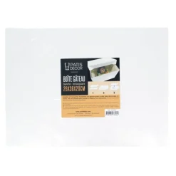 Boite Patissiere Blanche 26 X 36 X 20 Cm Patisdecor>Cerf Dellier