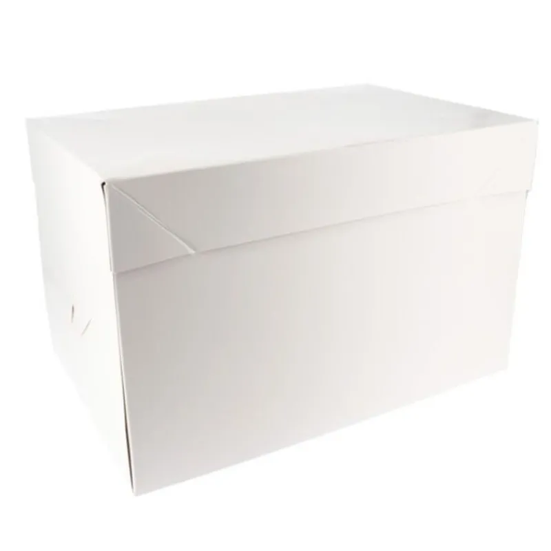 Boite Patissiere Blanche 21 X 31 X H 20 Cm Patisdecor>Cerf Dellier Online