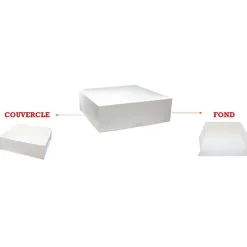 Boite Patissiere Blanche H. 5 Cm>Cerf Dellier Outlet