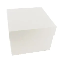 Boite Patissiere Blanche 46 X 46 X H 22 Cm Patisdecor>Cerf Dellier Discount