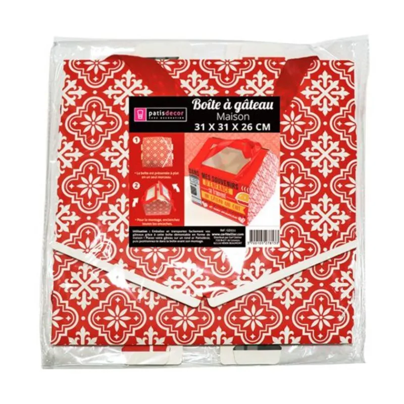 Boite Patissiere Maison 31 Cm, Hauteur 26 Cm>Cerf Dellier Discount