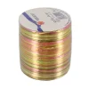 Bolduc Raphia Pearl Anis / Fuchsia / Or 50 M>Cerf Dellier