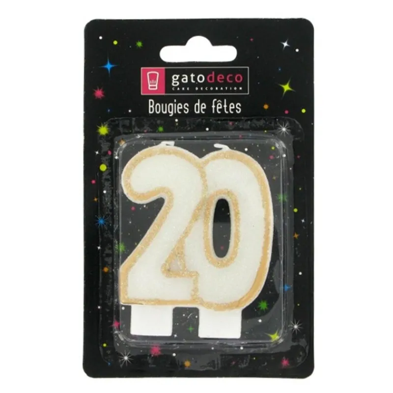 Bougie Anniversaire 20 Ans Patisdecor>Cerf Dellier Sale