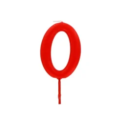 Bougie Anniversaire Chiffre 0 Rouge Patisdecor>Cerf Dellier Discount