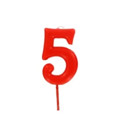 Bougie Anniversaire Chiffre 5 Rouge Patisdecor>Cerf Dellier Best