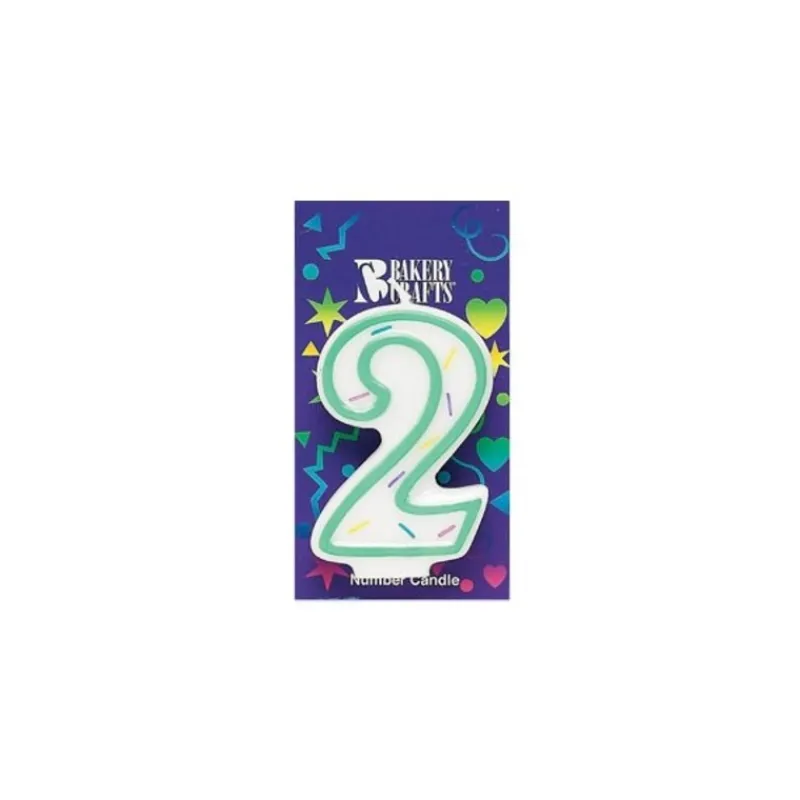 Bougie Anniversaire, Chiffre 2>Cerf Dellier Outlet