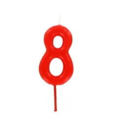 Bougie Anniversaire Chiffre 8 Rouge Patisdecor>Cerf Dellier Online