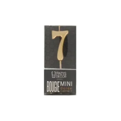 Bougie Anniversaire Doree Chiffre 7 Patisdecor>Cerf Dellier Clearance