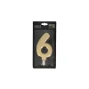 Bougie Anniversaire Doree Xxl Chiffre 6 Patisdecor>Cerf Dellier New