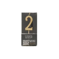 Bougie Anniversaire Doree Chiffre 2 Patisdecor>Cerf Dellier Online