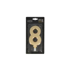 Bougie Anniversaire Doree Xxl Chiffre 8 Patisdecor>Cerf Dellier Best