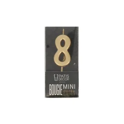 Bougie Anniversaire Doree Chiffre 8 Patisdecor>Cerf Dellier Hot