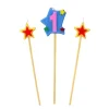 Bougies Chiffre 1 Et Etoiles Sur Piques Patisdecor>Cerf Dellier New