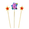 Bougies Chiffre 6 Et Etoiles Sur Piques Patisdecor>Cerf Dellier Sale