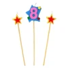 Bougies Chiffre 8 Et Etoiles Sur Piques Patisdecor>Cerf Dellier Outlet