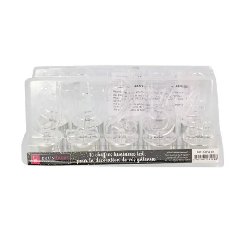 Bougies Chiffres 0 A 9 Led Patisdecor (X 10)>Cerf Dellier Sale