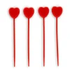 Bougies Coeurs Rouges Sur Pique Haute Patisdecor (X 4)>Cerf Dellier Outlet