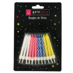 Bougies D'Anniversaire 6 Cm Assorties Patisdecor (X 24)>Cerf Dellier Outlet