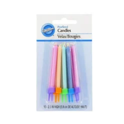 Bougies Nacrees Pastelles Wilton (X 10)>Cerf Dellier Sale