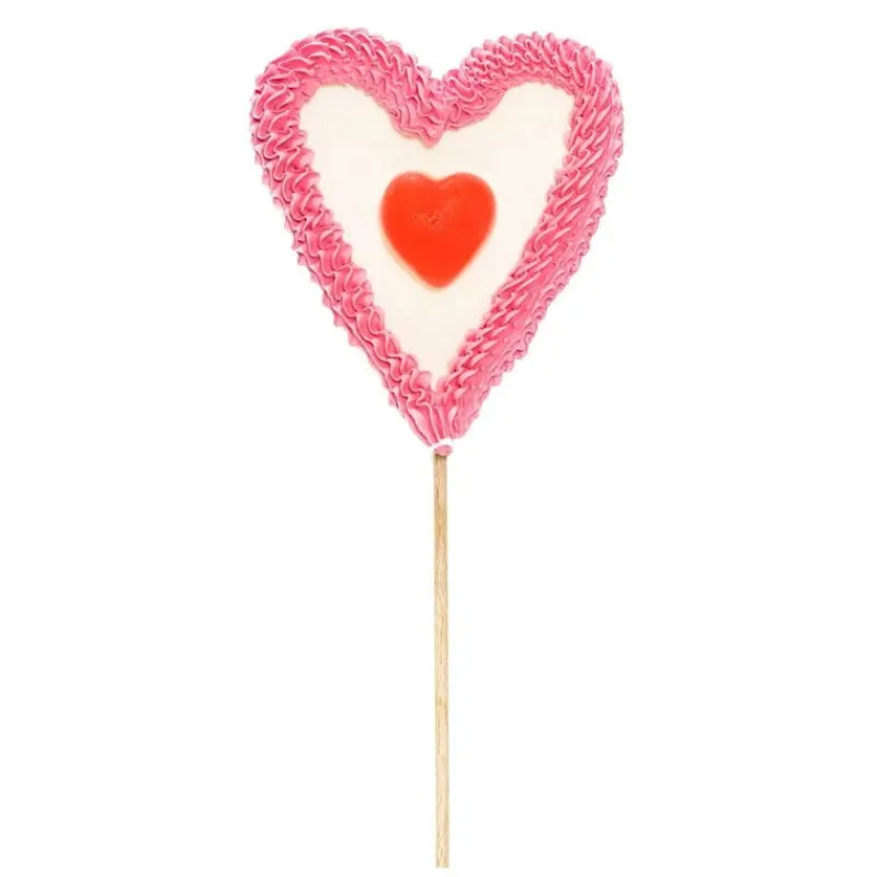Cerf Dellier Bonbons Et Dragées*Brochette Marshmallow Coeur 60 G