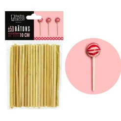 Bâtons De Sucettes Patisdecor 10 Cm ( 50)>Cerf Dellier Discount