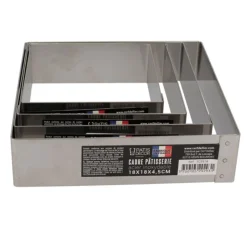 Cerf Dellier Cadres À Patisserie*Cadre A Mousse Inox H 4,5 Cm 20 X 20 Cm Patisdecor