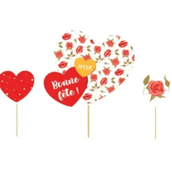 Cake Topper Assortis Theme Romantique >Cerf Dellier Clearance