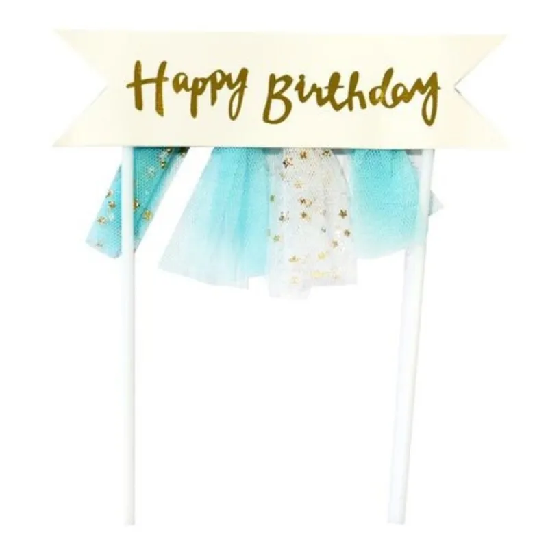 Cake Topper Banderole Anniversaire Patisdecor>Cerf Dellier Online