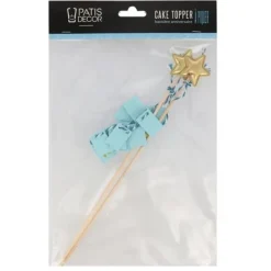 Cake Topper Banniere Anniversaire Bleu Patisdecor>Cerf Dellier New