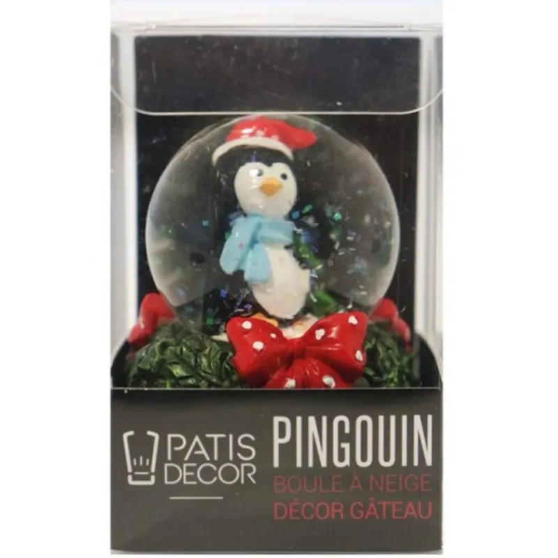 Cake Topper Boule A Neige Pingouin Patisdecor>Cerf Dellier Outlet