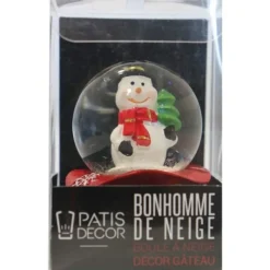 Cake Topper Boule A Neige Bonhomme De Neige Patisdecor>Cerf Dellier Clearance