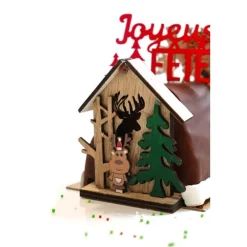 Cake Topper En Bois Chalet De Noël Renne Patisdecor>Cerf Dellier Best