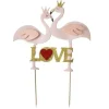 Cake Topper Flamants Roses Love Patisdecor>Cerf Dellier Online