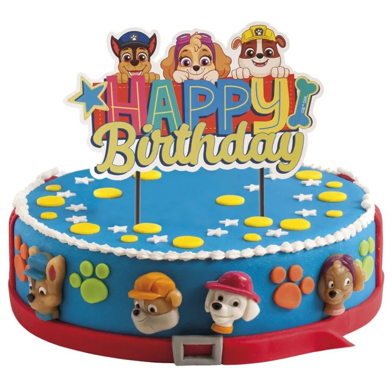 Cake Topper Happy Birthday Pat Patrouille>Cerf Dellier Clearance