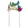 Cake Topper Happy Birthday Sirene Patisdecor>Cerf Dellier Clearance