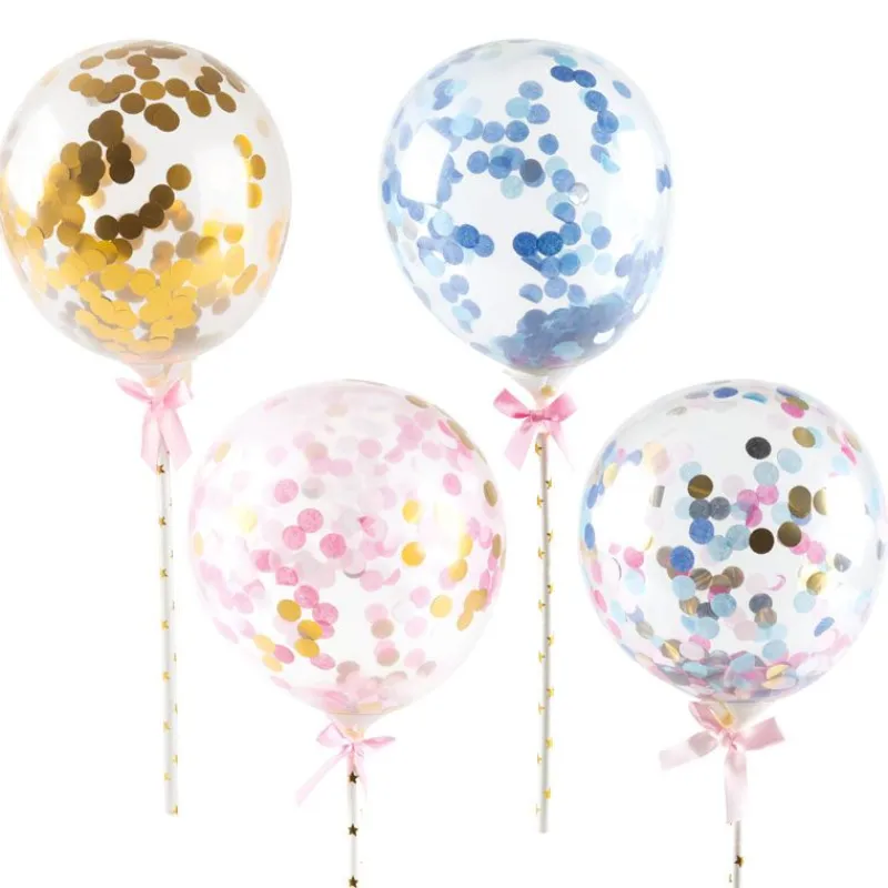 Cake Toppers Ballons Confettis 10 Cm (X20)>Cerf Dellier Sale