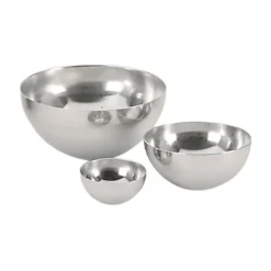 Cerf Dellier Cercles À Patisserie*Calotte Demi-Sphere Inox H 6,7 Cm 14 Cm De Buyer